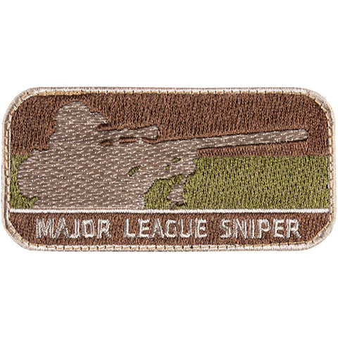 Écusson à velcro Major league sniper brun