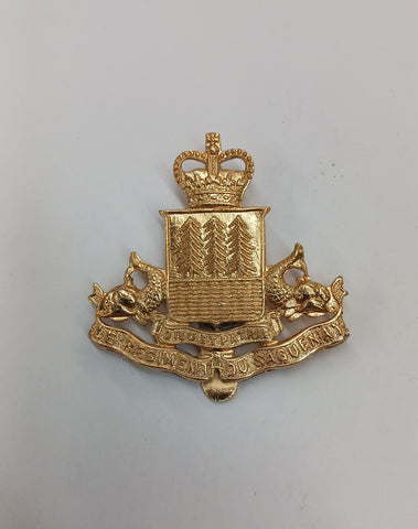 Badge de béret en métal Rég. du Saguenay (surplus)
