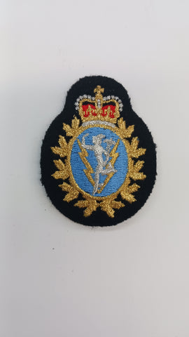 Badge de béret en tissu Communications