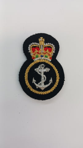 Badge de casquette en tissu Marine