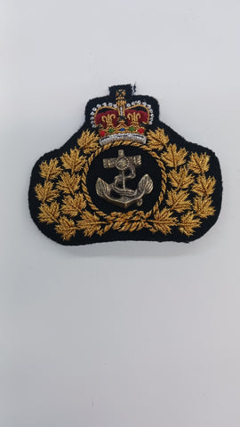 Badge de casquette en tissu Marine