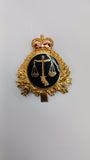 Badge de béret en métal Justice (surplus)