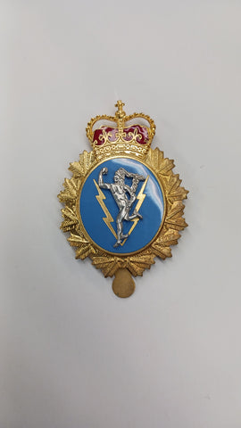 Badge de béret en métal Communications (surplus)