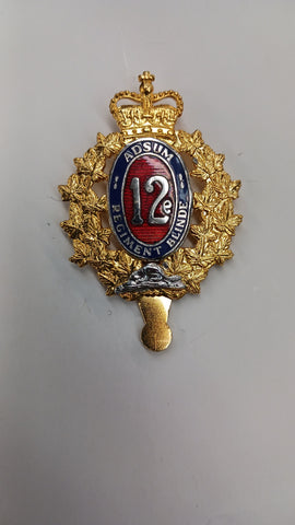 Badge de béret en métal 12e RBC (surplus)