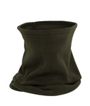 Cache-cou olive en polar