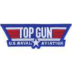 Écusson Top Gun marine avec velcro