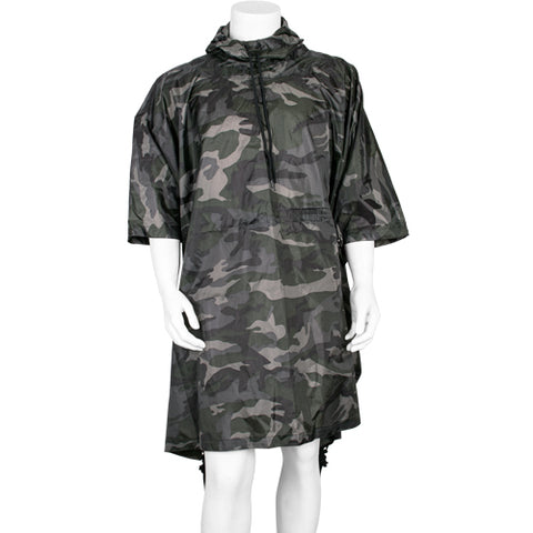 Poncho en ripstop camouflage midnight woodland