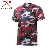 T-shirt camouflage rouge