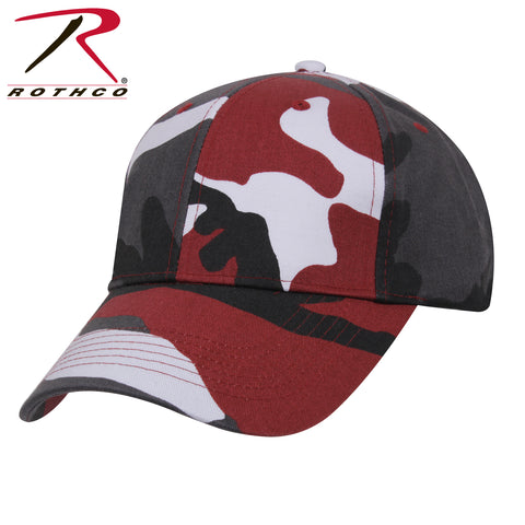 Casquette camouflage rouge