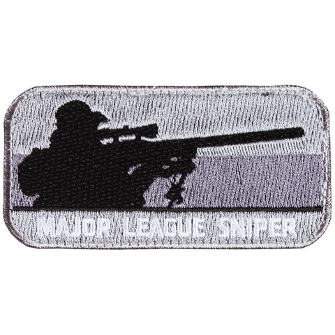 Écusson à velcro Major league sniper gris