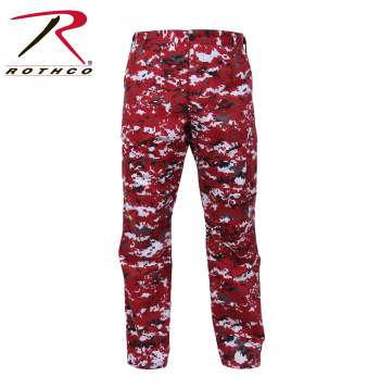 Pantalon BDU camouflage rouge digital
