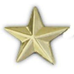 Épinglette/pin étoile or